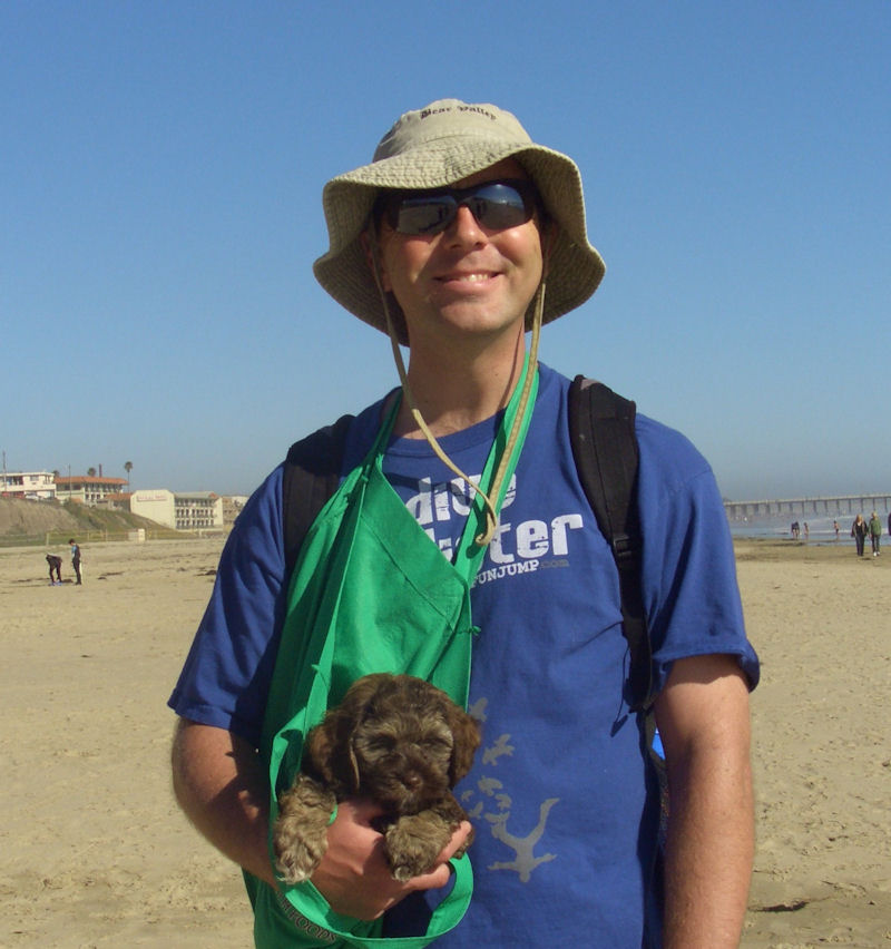 Jaxon on the beach in Pismo