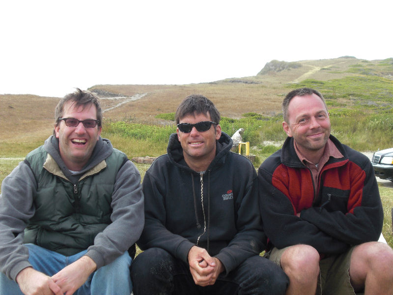 Dads at the beach on Father's Day
