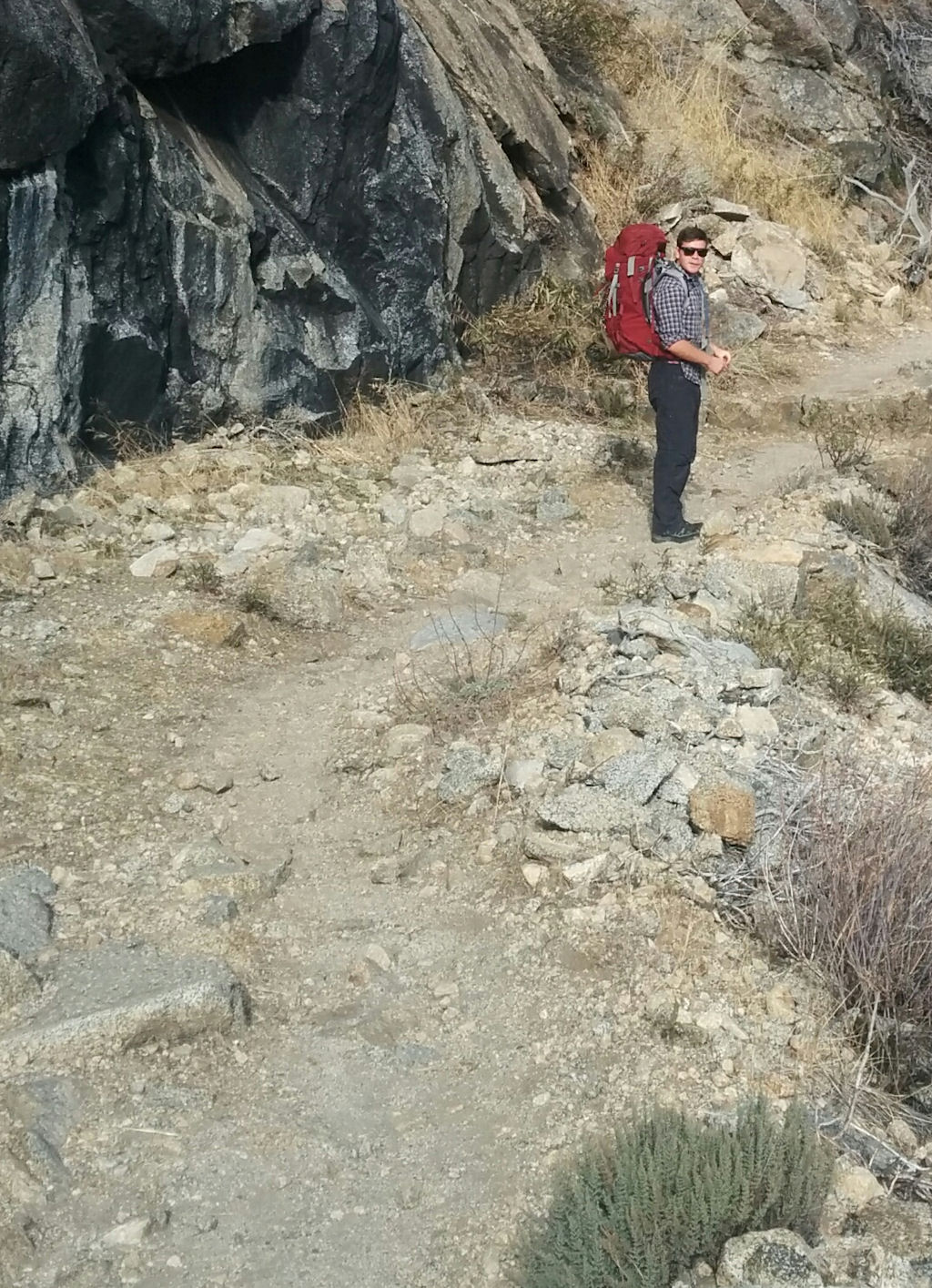 Ben on the trail