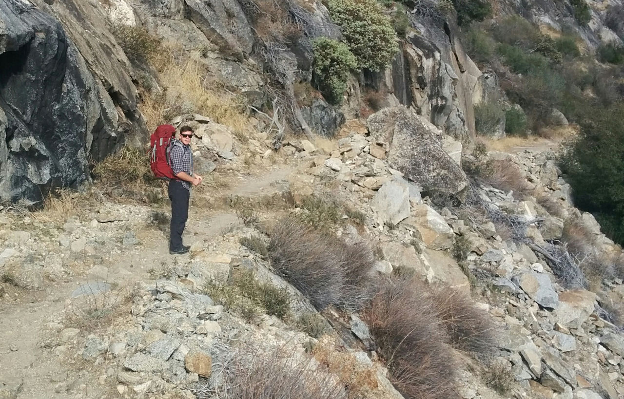 Ben on the trail